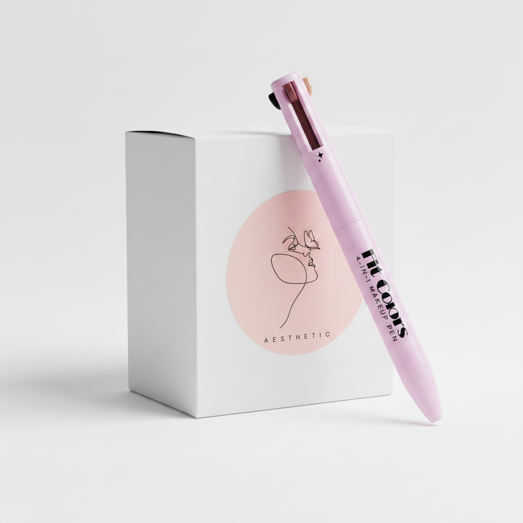 Makeup Pen with Box - White Background